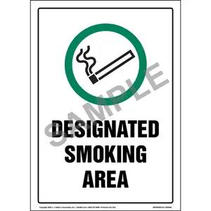 Sign Clearly Indicates Where Smoking Is Allowed
