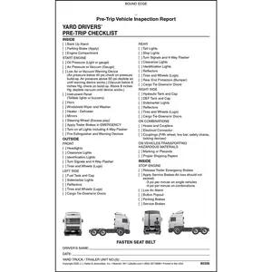 Yard Dog Detailed Driver Vehicle Inspection Report