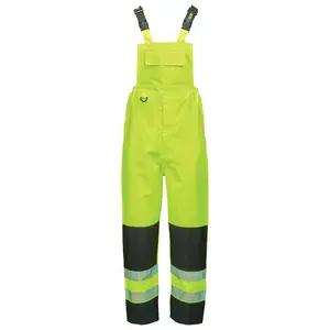 J. J. Keller® SAFEGEAR® Hi-Vis Rain Pant Class E Black Bottom