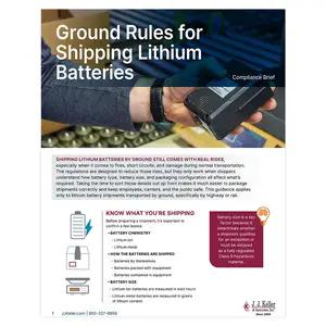 Ground Rules for Shipping Lithium Batteries