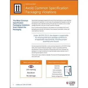 Avoid Common Specification Packaging Violations
