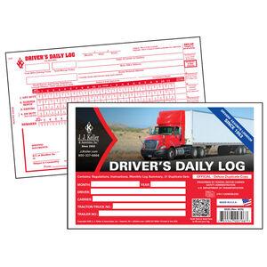 Driver's Daily Log Book w/No DVIR, 2-Ply - Stock