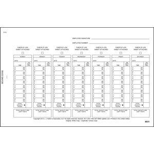 Driver's Exemption Log - Short-Haul Operations, 2-Ply, Carbonless - Stock