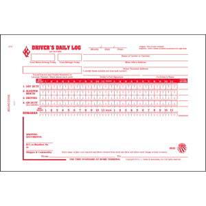 Driver's Daily Log Book, No Recap or DVIR, 2-Ply, w/Carbon - Stock