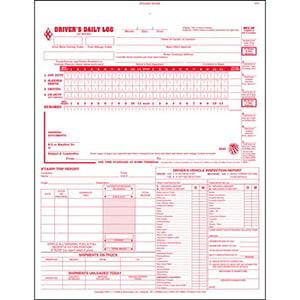 5-In-1 Driver's Daily Log Book, 2-Ply, w/Carbon - Stock