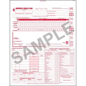 5-In-1 Driver's Daily Log Book, 2-Ply, w/Carbon - Stock