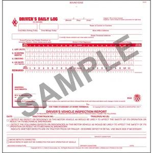 2-In-1 Driver's Daily Log Book w/Simplified DVIR, 2-Ply, Carbonless, No Recap - Stock