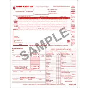 5-In-1 Driver's Daily Log, 2-Ply, Carbonless, Loose-Leaf Format - Stock