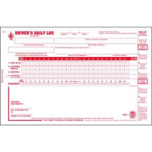 Driver's Duty Status Record Book, 2-Ply, w/Carbon - Stock