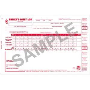 Driver's Duty Status Record Book, 2-Ply, w/Carbon - Stock