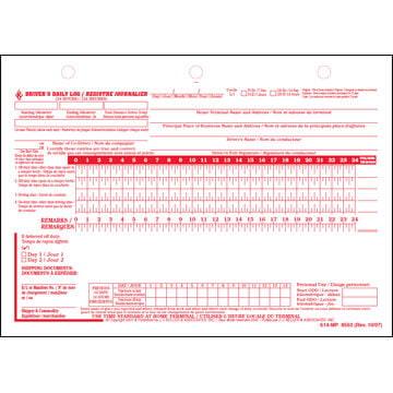 Canadian Driver's Daily Log, Bilingual - Retail Packaging