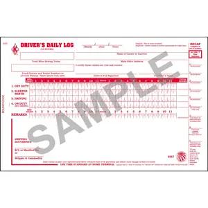 Driver's Daily Log Books w/Detailed DVIR, Format B - Stock