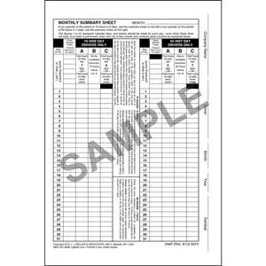Monthly Log Summary Envelope - Side Flap, Brown Stock