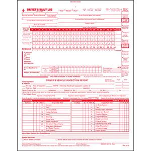 Canadian 2-In-1 Driver's Daily Log Book, 2-Ply, w/Carbon, w/Detailed DVIR - Stock
