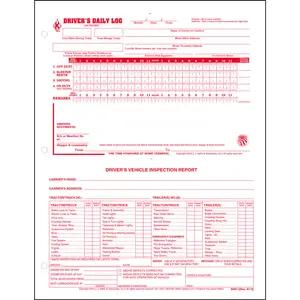 Loose-Leaf Two-In-One Driver's Daily Log - Stock