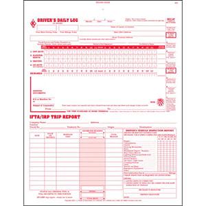 3-In-1 Driver's Daily Log, 2-Ply, Carbonless, Book Format - Stock