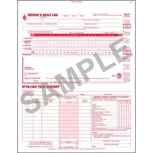 3-In-1 Driver's Daily Log, 2-Ply, Carbonless, Book Format - Stock