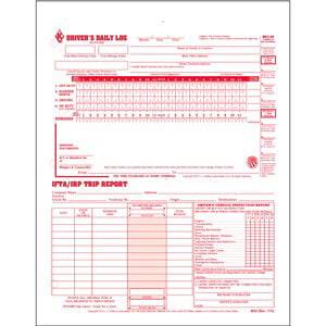 3-In-1 Driver's Daily Log, 2-Ply, Carbonless, Loose-Leaf Format - Stock