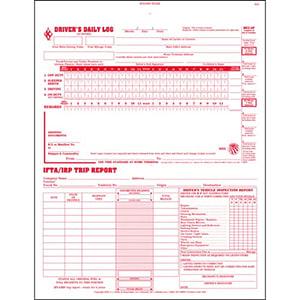 3-In-1 Driver's Daily Log Book, 3-Ply, Carbonless, Book Format - Stock