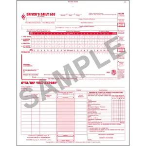 3-In-1 Driver's Daily Log Book, 3-Ply, Carbonless, Book Format - Stock