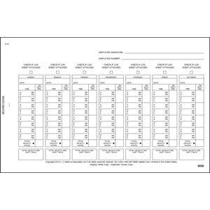 Driver's Exemption Log w/Simplified DVIR - Short-Haul Operations - Stock