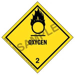 Class 2 Oxygen Labels