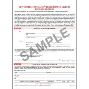 Driver/Applicant Records Request