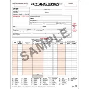 Dispatch and Trip Report - Padded Format