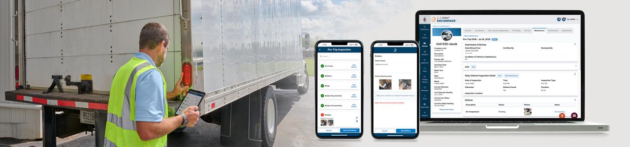 J. J. Keller® Encompass® eDVIR App