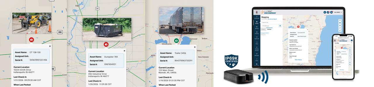 J. J. Keller® Encompass® Asset Tracking Solution