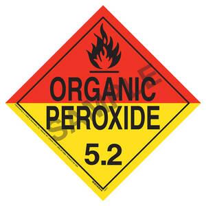 Division 5.2 Organic Peroxide Placard - Worded