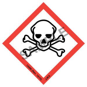 GHS Pictogram Labels - Skull & Crossbones