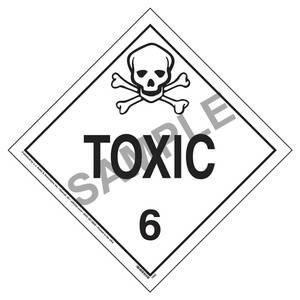 Division 6.1 Toxic Placard - Worded