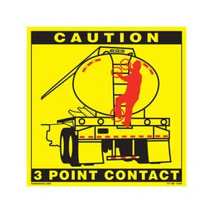 Tanker Back 3-Point Contact Label