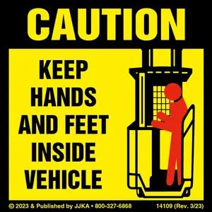 Forklift (Standing) 3-Point Contact Label