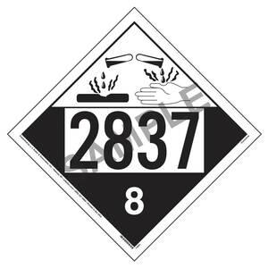 2837 Placard - Class 8 Corrosive