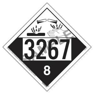 3267 Placard - Class 8 Corrosive