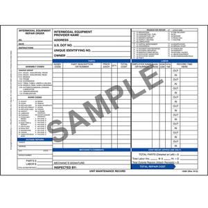 Intermodal Equipment Repair Order