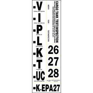 Cargo Tank Annual Inspection Label
