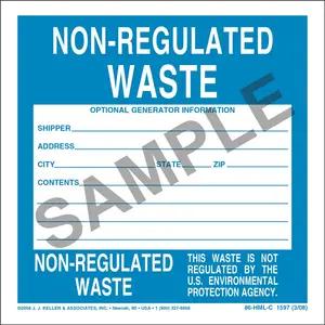 Non-Regulated Waste Labels