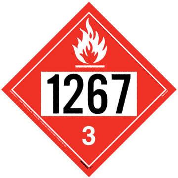 1267 Placard - Class 3 Flammable Liquid