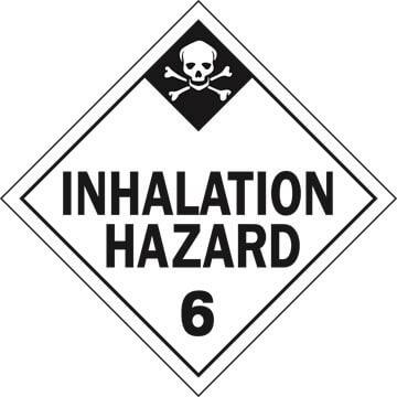 Division 6.1 Inhalation Hazard Placard - Worded