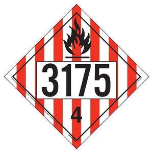 3175 Placard - Division 4.1 Flammable Solid