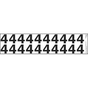 Individual 1.25" Vinyl Numbers - 4 (Four)