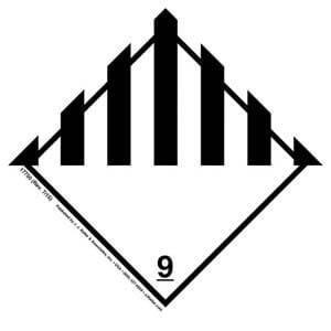 International Dangerous Goods Label - Class 9 -- Miscellaneous - Paper