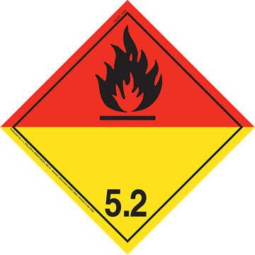 International Division 5.2 Organic Peroxide Placard - Wordless
