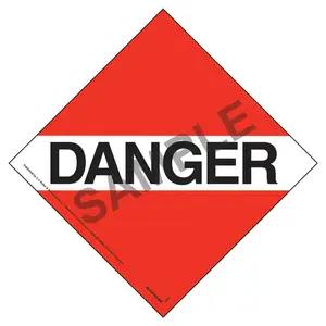 Canadian Danger Placard - Worded