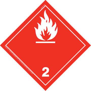 International Division 2.1 Flammable Gas Placard - Wordless