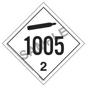 1005 Placard - International Division 2.2 Non-Flammable Gas