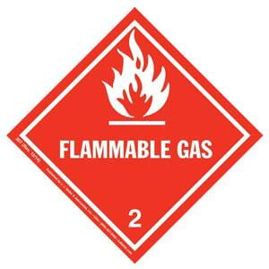 Class 2 Flammable Gas Labels